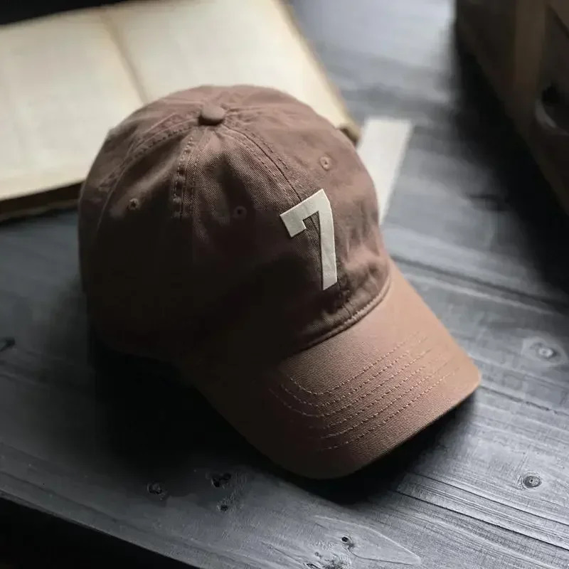 Fashion Numbers Patch Soft Top Baseball Cap 2024 Mens and Womens Retro Outdoor Casual Travel Sun-Poof ed Cap 250221