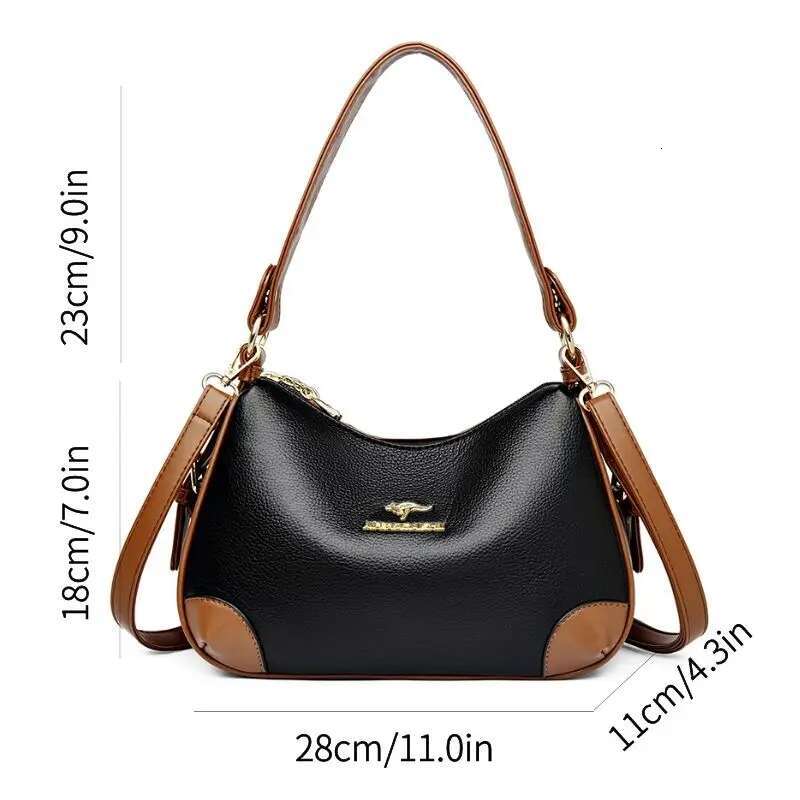 Crossbody For Women - PU Leather Shoulder Handbags Woman Sg Bag Crossboby Bags Multi Pockets
