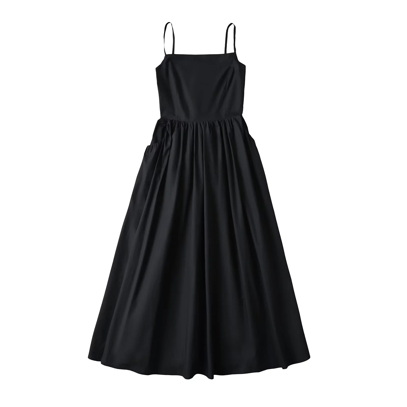 G280 Summer French sexy backless suspender dress for women, seaside holiday atmosphere, slim long dress