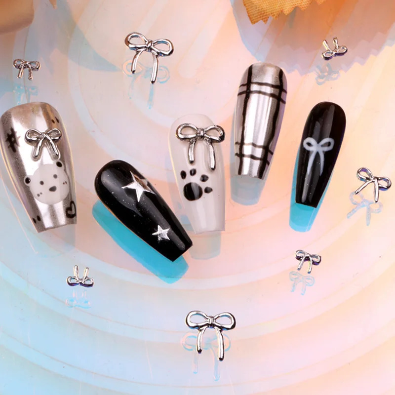 TSZS 3D Exquisite Japanese Alloy Nail Art Charms Kawaii Bow Jewelry Decoration DIY Accessories 250217