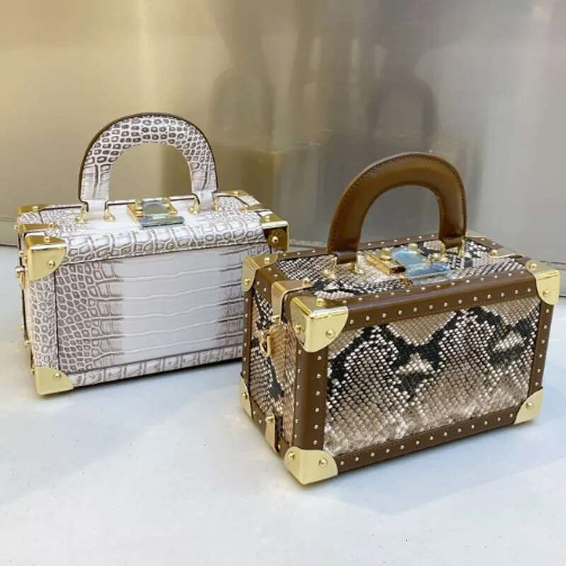 New PU Leather Stone Pattern Box Purses And designer handbags Totes Crossbody Bag Female Design Fashion Women Party Shoulder Bags