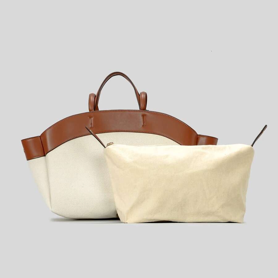 Fashion Large Capacity Basket Casual Canvas Patchwork Women Shoulder Bags Simple Panelled Big Shopper Tote Bag 2024