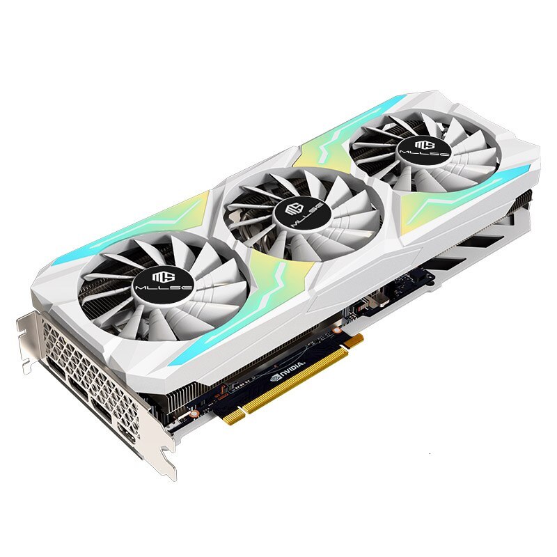 MLLSE RTX 3080 10GB Graphics Card GDDR6X 320 Bit PCI-E 4.016 8+8Pin NVIDIA GPU RGB Lighting Gaming Video Card Placa De Video