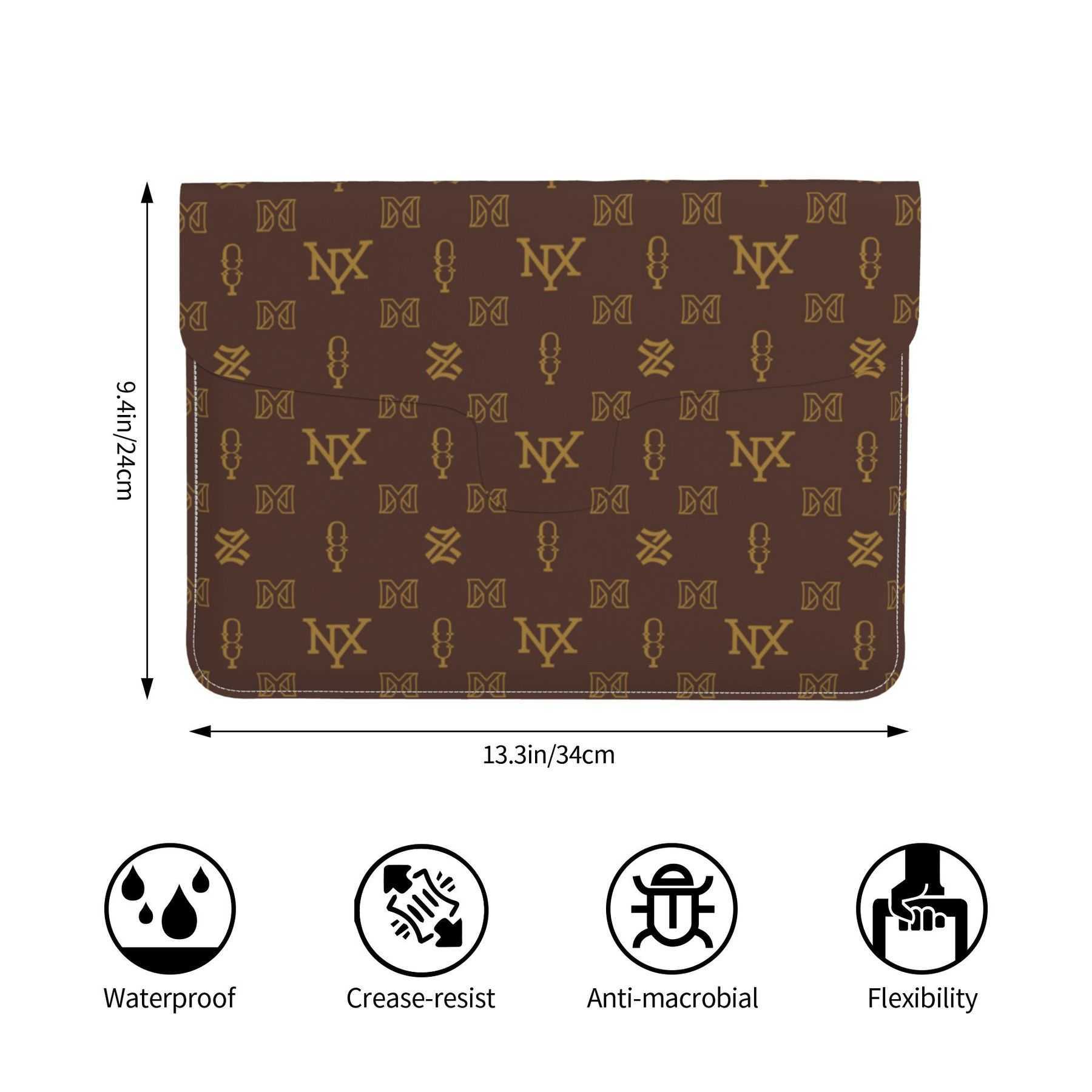 NXY High Quality Leather Laptop Sleeve Simplicity And Ultra-thin Laptop Bag Case Sleeve For Notebook Business Computer Bag Envelope Organizer Bag Hip