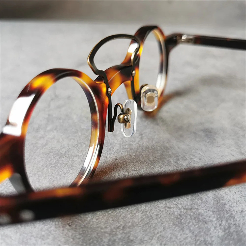 High Quality Small Hand Made Acetate Creative Glasses for Men Women Eyeglasses with Round Circle Frame