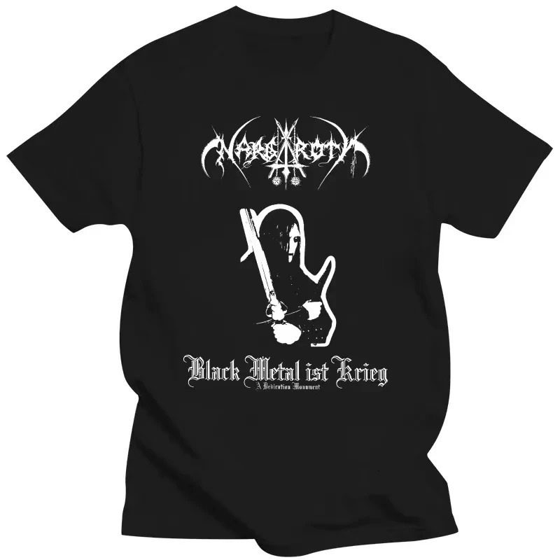 men clothing Nargaroth Band Black Metal Ist Krieg 2001 Album Cover T Shirt summer tops graphic t shirts oversized harajuku 250226