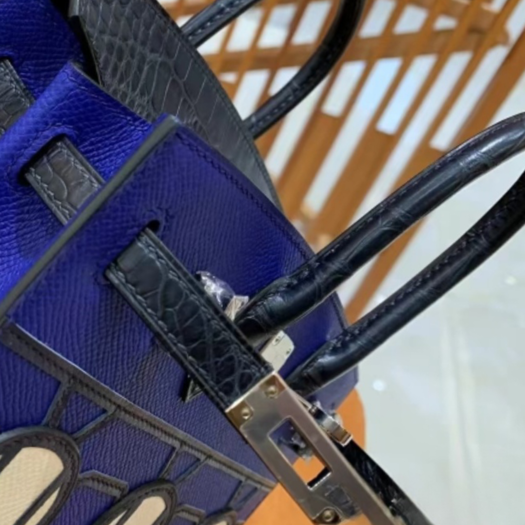 Designer Handbag House 20cm Luxury Purse Business Party Bag Collectible Grade bag Fully handmade in French original leather combination with Palladium hardware