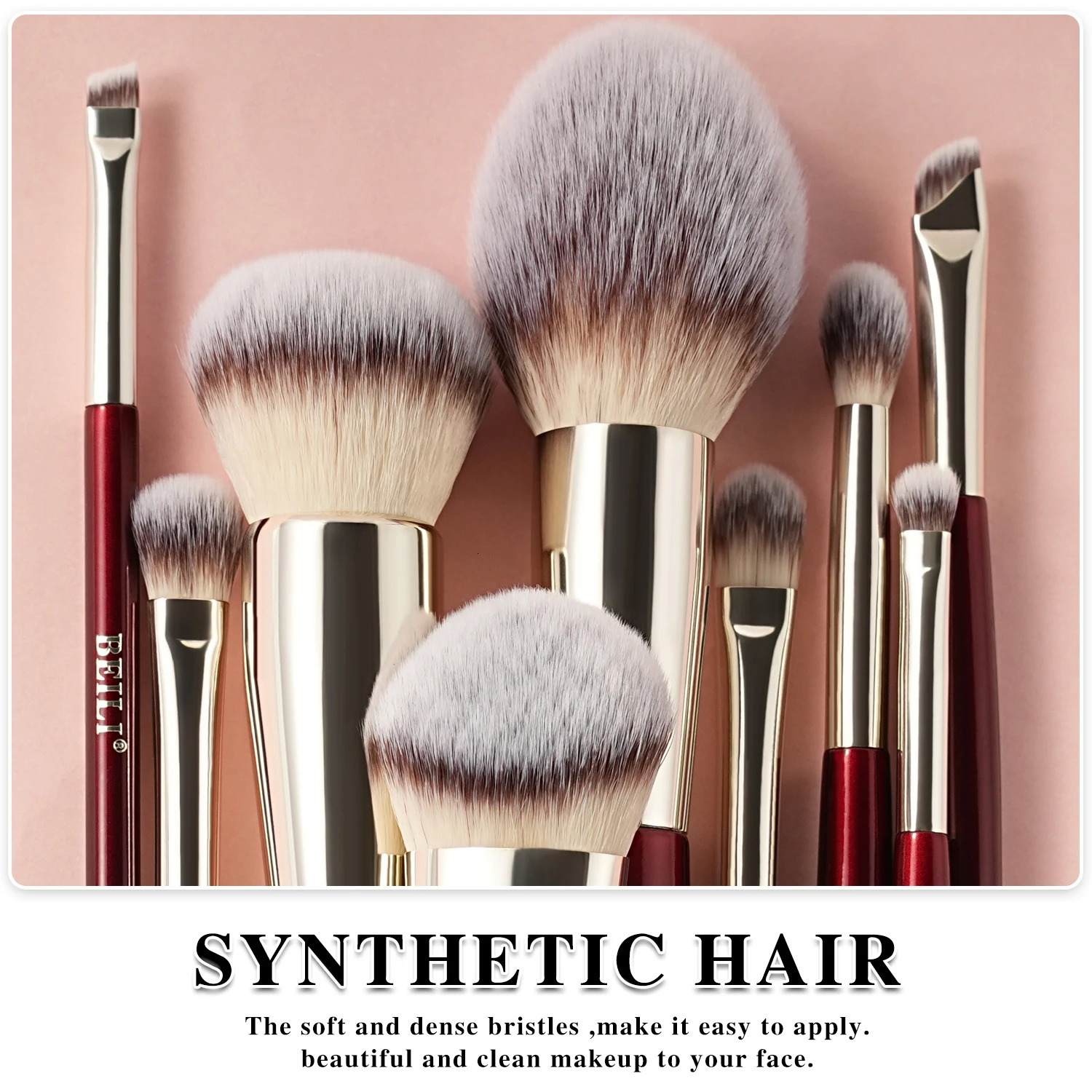 BEILI Soft 8/9/15/30 Makeup brush for foundation make-up concealer eye shadow eyebrow eyelash eyeliner brush multi-function comb 250224