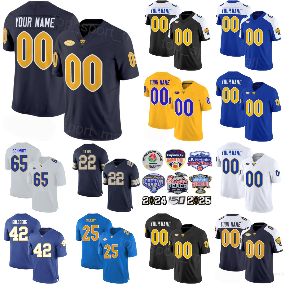 2025 College 25 LeSean McCoy Jerseys Football Child Women Mens 42 Marshall Goldberg 99 Hugh Green 79 Bill Fralic 65 Joe Schmidt 22 Vincent Davis Stitch University PP