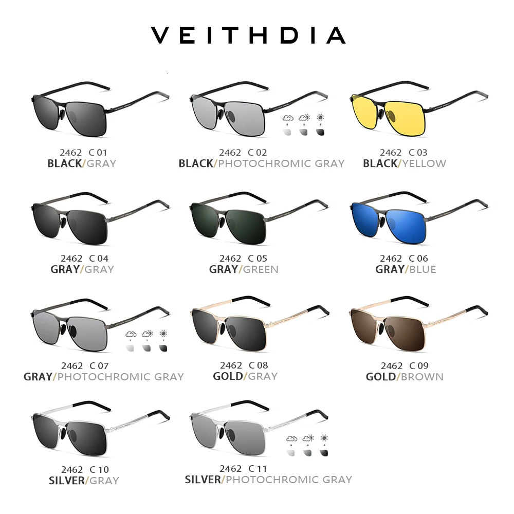 VEITHDIA Mens Vintage Sports Sunglasses Polarized UV400 Lens Eyewear Accessories Male Outdoor Sun Glasses For Women V22 250221