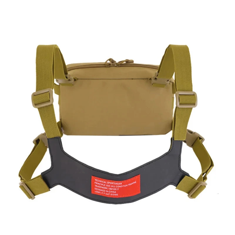 600D Fishing Chest Bag Mens Tactical Bags Waterproof Molle Nylon Climbing Camping Backpacks Outdoor Sports Travel Vest Backpack 250226