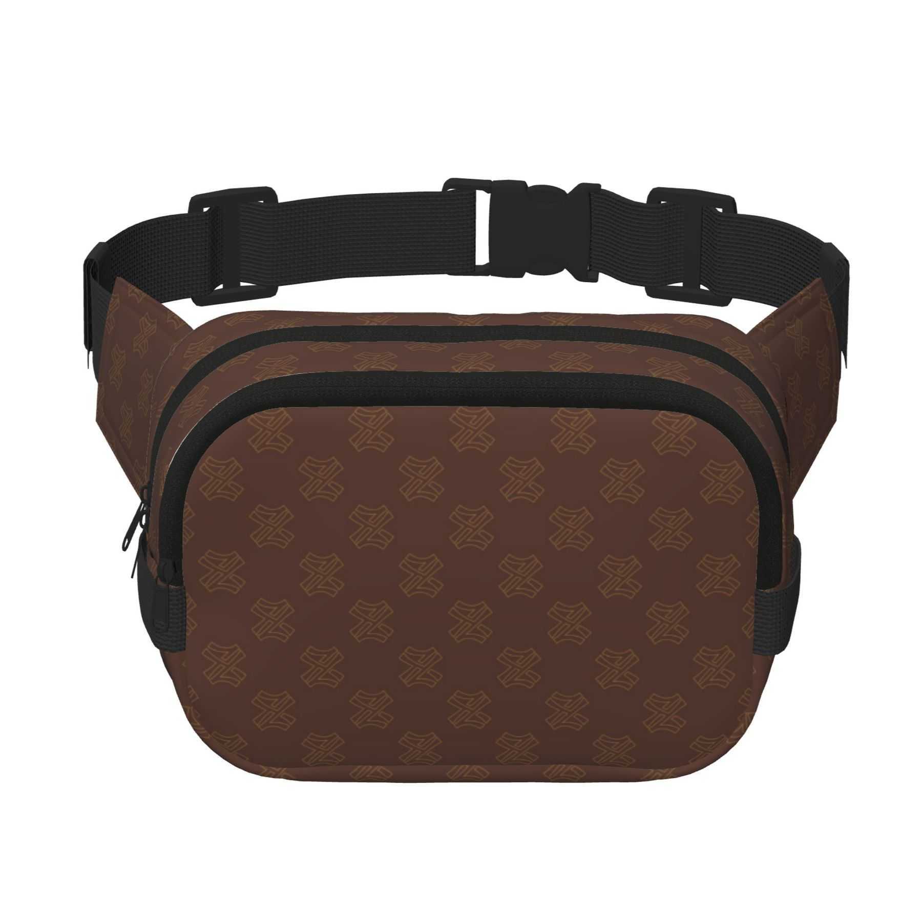 NXY Vintage Square Double Layer Waist Bags Designer Bumbag Classic Mens Fanny Pack Belt Bag Women Outdoor Chest Bag 250424