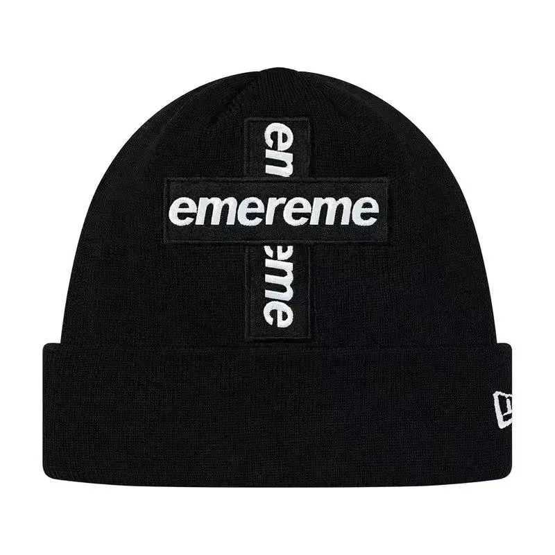 Beanie/Skull Caps Warm Knitted Hat Cross Letter Fashion Neutral Adult Windproof Skiing Cs with Thick Sports LTI Function Cs J250225