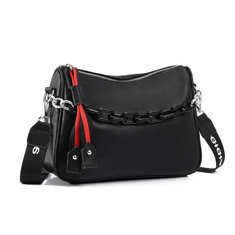 New Fashionable Cowhide Leather Bag High-quality Designer Single Shoulder Slanted Body Fashionable Classic Women's Bag