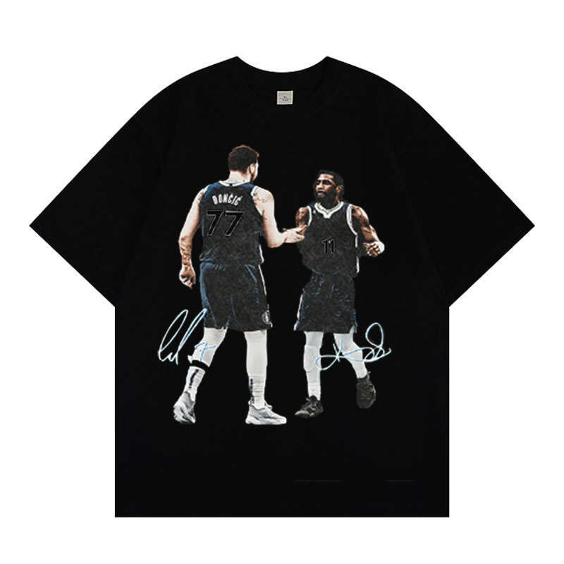 Summer 2025 Irving Dongchich Short sleeved Men's and Women's American Trendy Pure Cotton T-shirt