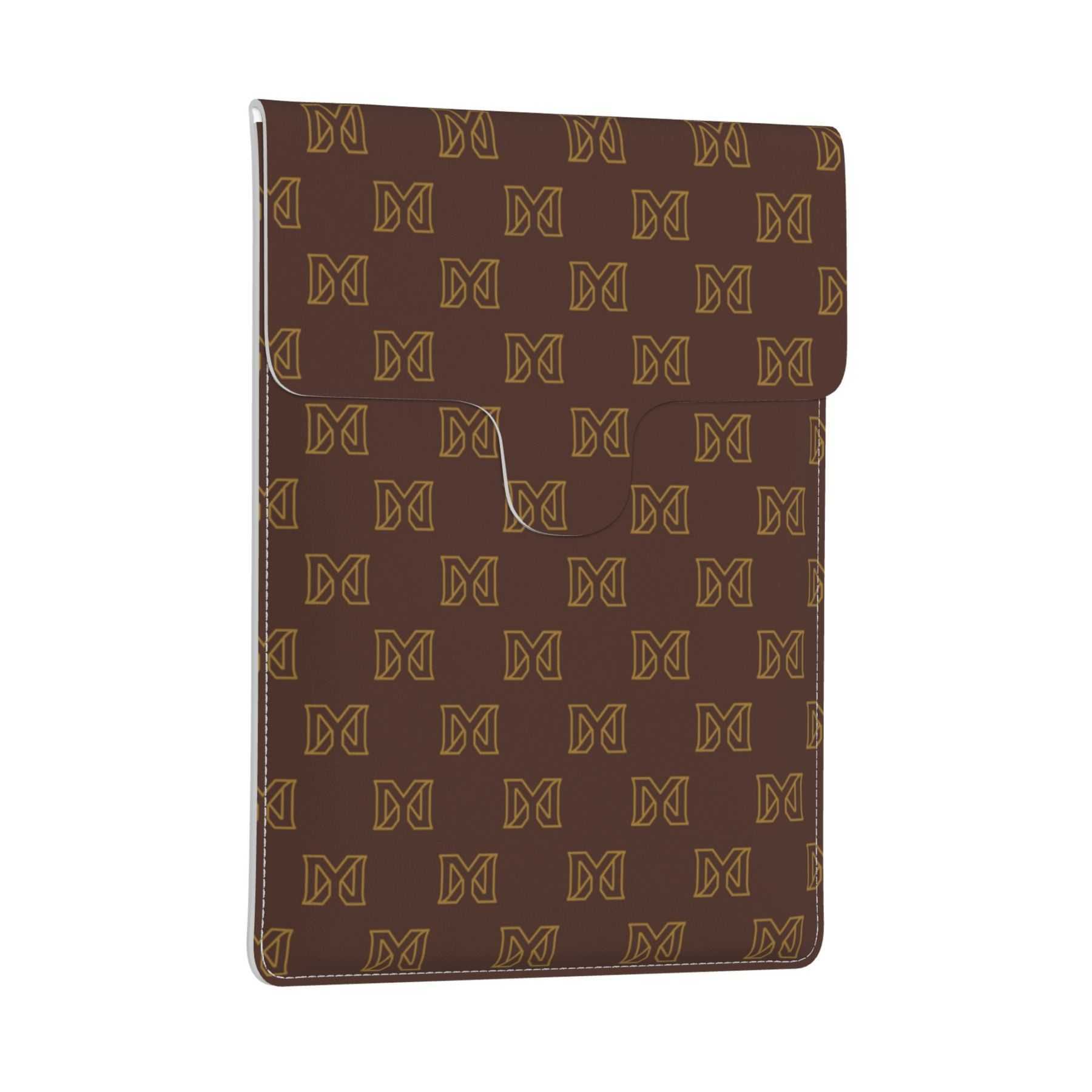 NXY Leather Laptop Sleeve Slim Tablet Case Cover Bag for Notebook Solid Color Tablet Storage Bag Hip