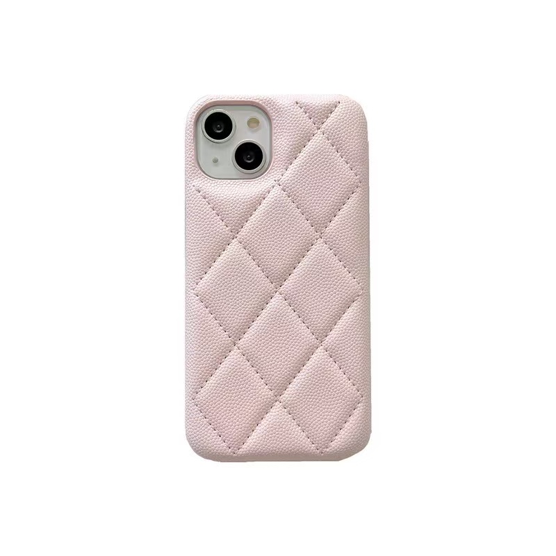IPhone 1615 Promax Small Fragrant Style Lingge Luxury Apple 15 Lychee Pattern 13 Leather 12 Goddess Phone Case Classic Fashion Candy Color Phone Case