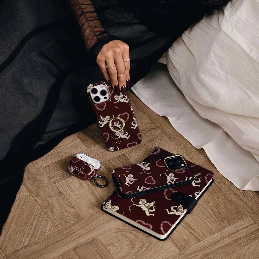 luxury BURGA Cupid Lovestruck Phone Case for iPhone 16 15 14 13 12 11 Pro Max XS XR XSMax 6 7 8 Plus Glossy HD Hard PC Cover Z250225