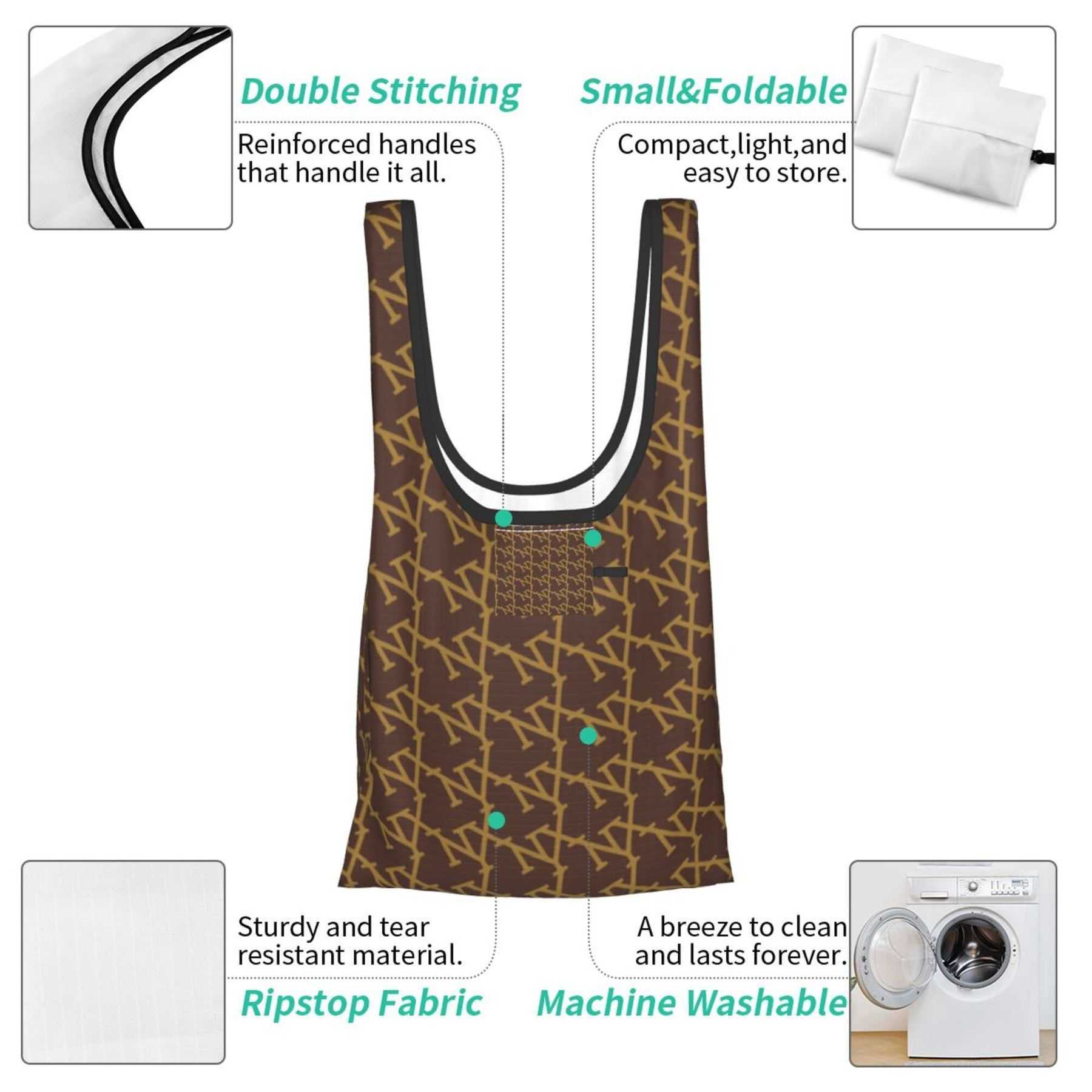 NXY Fold Large Capacity Shopping Bags Letter Canvas Tote Bag Casual Shoulder Handbag For Women Versatile Travel Clutch Bag Durable Hip