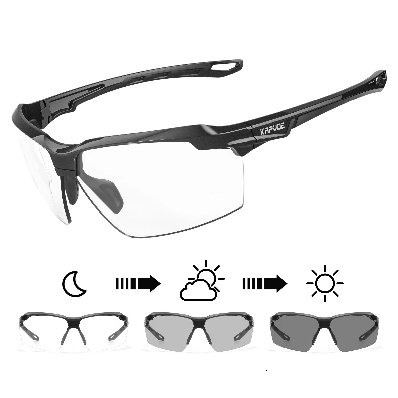 Capvoe Outdoor Pochromic Polarized Explosion Proof Hunting CS War Game Eyewear Airsoft Shooting Glasses Men Tactical Goggles 250224