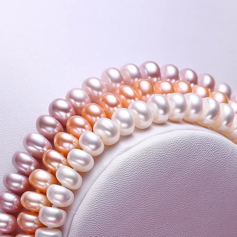 White Natural Freshwater Pearl Necklace For Women 8-9mm Necklace Beads Jewelry 40cm/45cm/50cm Length Necklace Fashion Jewelry 250222