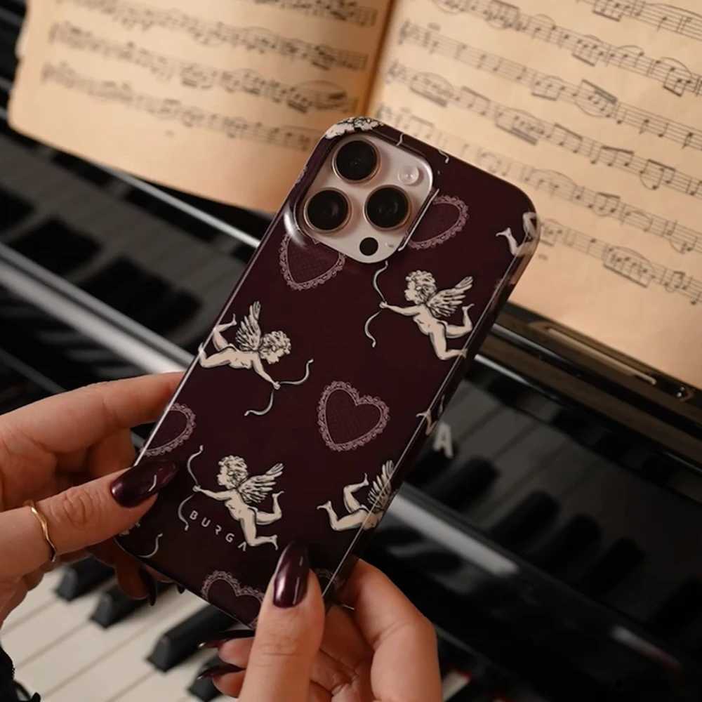 luxury BURGA Cupid Lovestruck Phone Case for iPhone 16 15 14 13 12 11 Pro Max XS XR XSMax 6 7 8 Plus Glossy HD Hard PC Cover Z250225