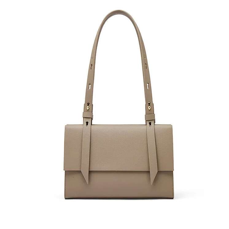 Ladies Vintage Shoulder Adjustable Strap Elegant Genuine Armpit Tote Women's Leather Brief Bag