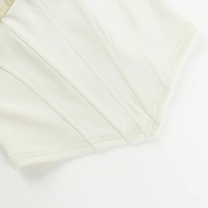 Fashion corset Top Elegant Sexy Summer Clothes Women Low Cut Backless Tank Tops Resort Wear YY24023PF 250225