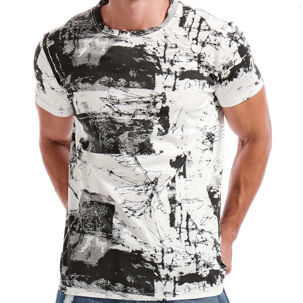 Mens T shirt Mens Hipster Hiphop Tees - Fashion Print Fashion T-Shirts tee Casual tops summer clothes patterns Simple pattern