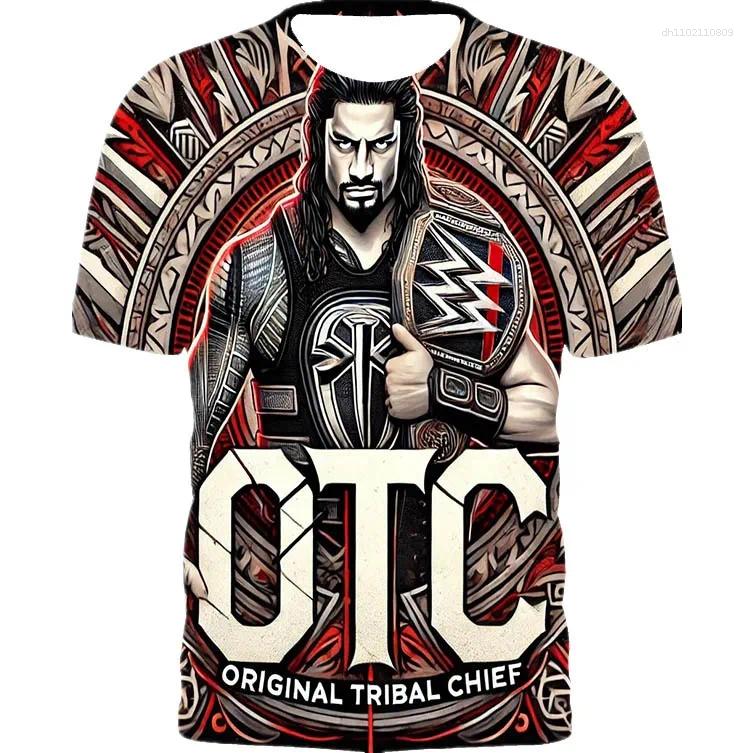 Men's T Shirts 2025 Summer 3D Printed Roman Reigns The OTC Men T-Shirt Street Casual Sports Fashion Top