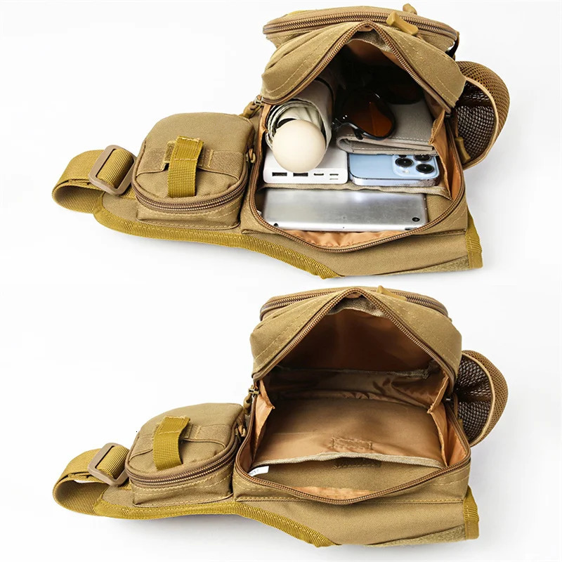 Waterproof Fishing Shoulder Bag Outdoor Sports Cycling Crossbody Chest Single Backpack Travel Climbing Camping Fishing Handbag 250226