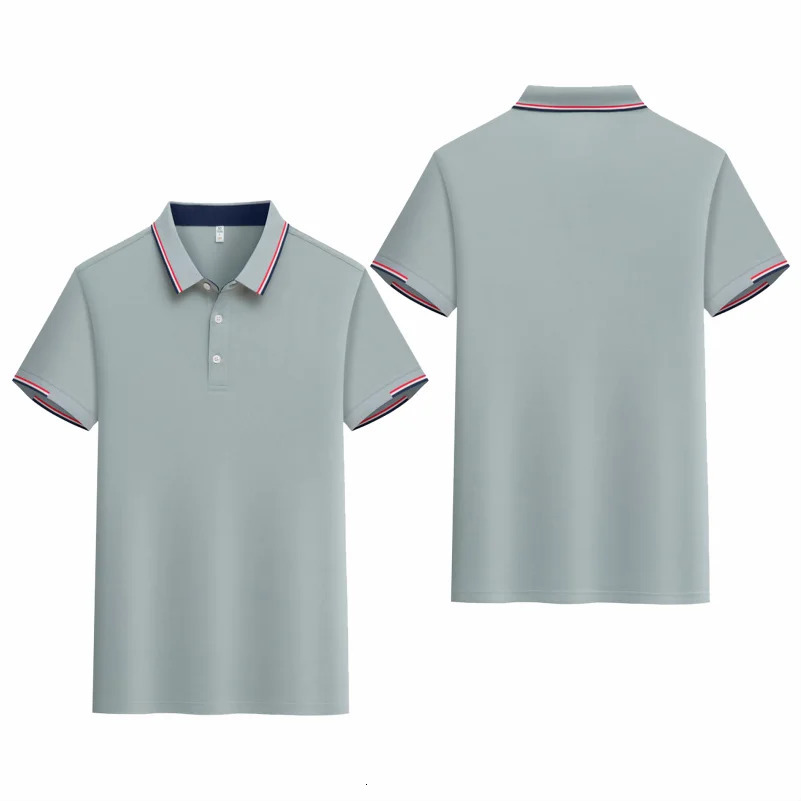 Summer Polo Shirt Stritching Mens Cool And Breathable Shorts Sleeve Polo S-4XL Men Tee Shirt Casual Sweat-absorbing Top 250225
