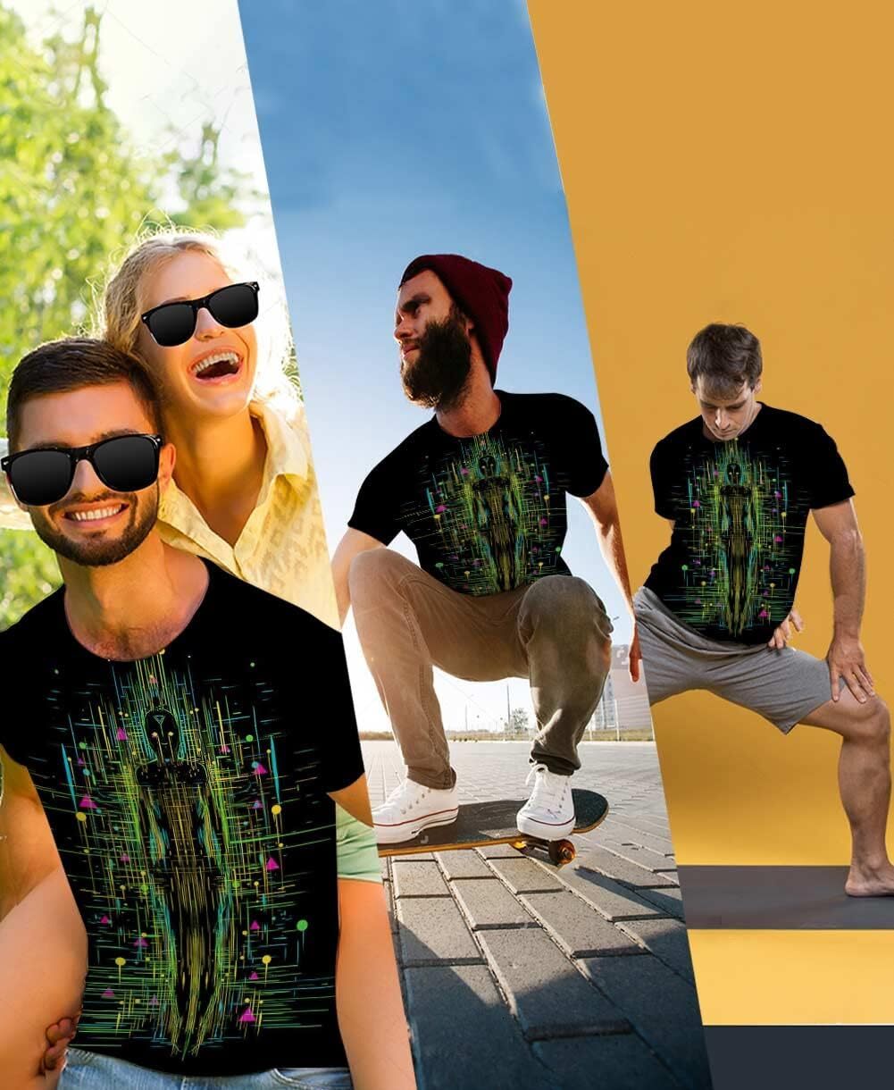 Mens T shirt Graphic T Shirt for Men-Novelty Short Sleeve Tees tee Casual tops summer clothes