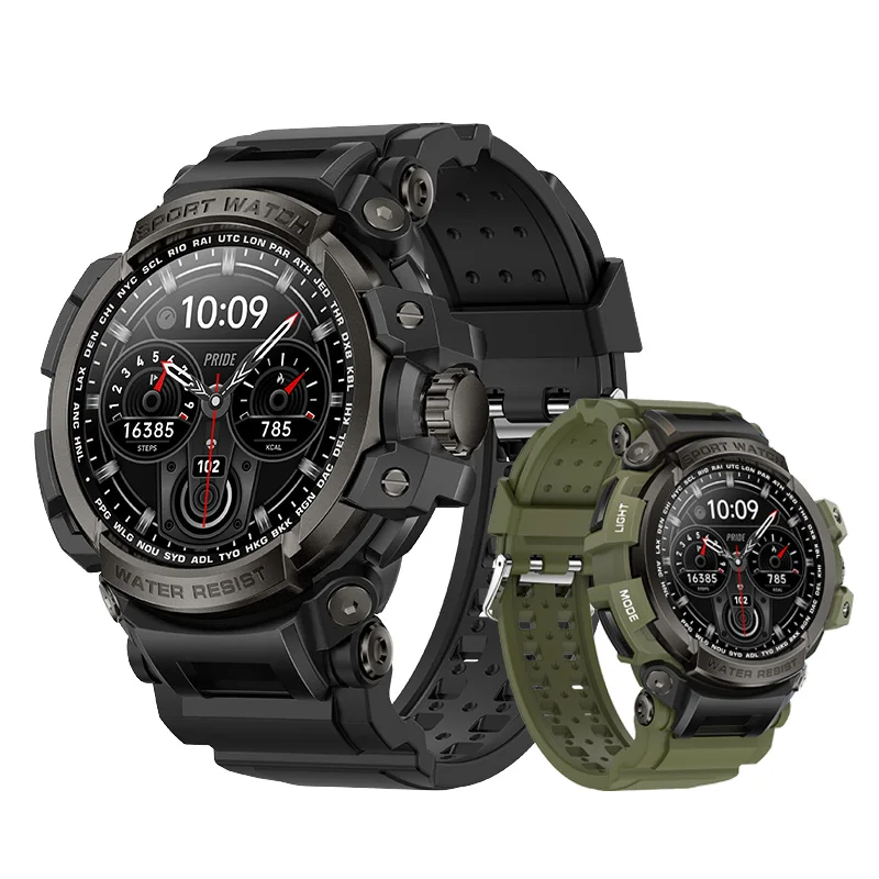 New Smart Watch Men's Bluetooth Call Information Push Health Monitoring Outdoor Three Defense Sports Smart Watch