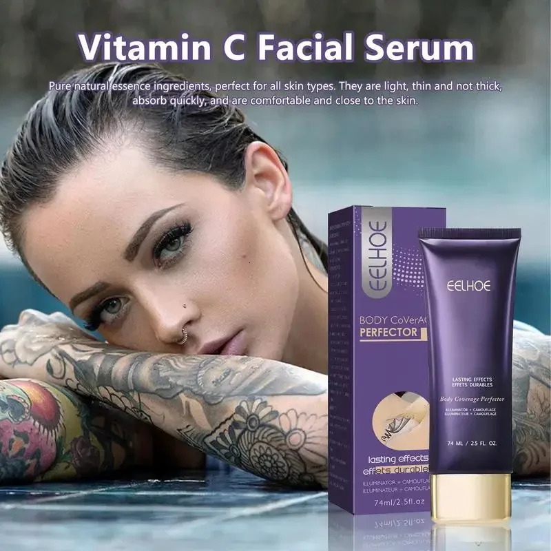 EELHOE Body Coverage Perfector Skin Concealer Leg Body Waterproof r Colour Corrector for Veins Scars Uneven Skin Tone 250222