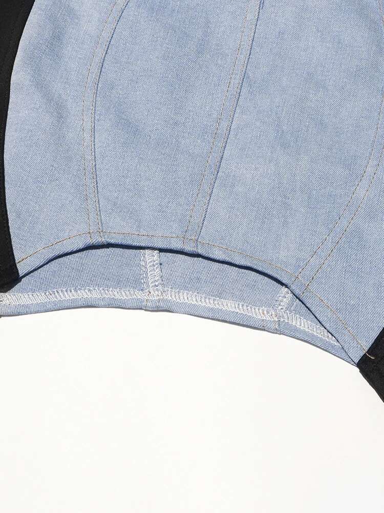 Hit Color Slimming Sexy Dresses For Women Square Collar Sleeveless High Waist Backless Designer Dress Female New