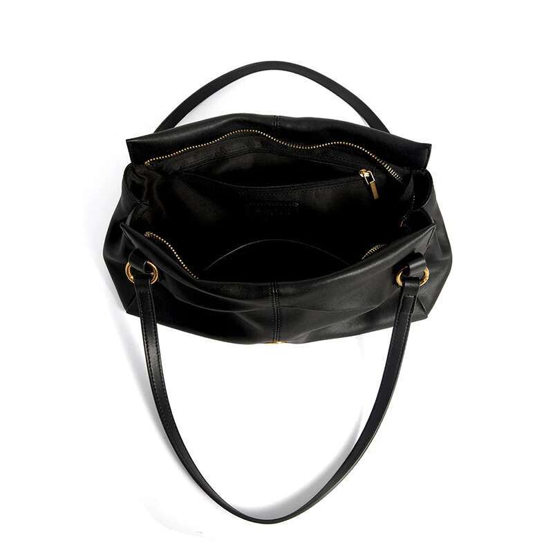 VM FASHION KISS Women's Genuine Leather Underarm Bags Designer Women Top Handle Shoulder Bag Handbag And Wallet