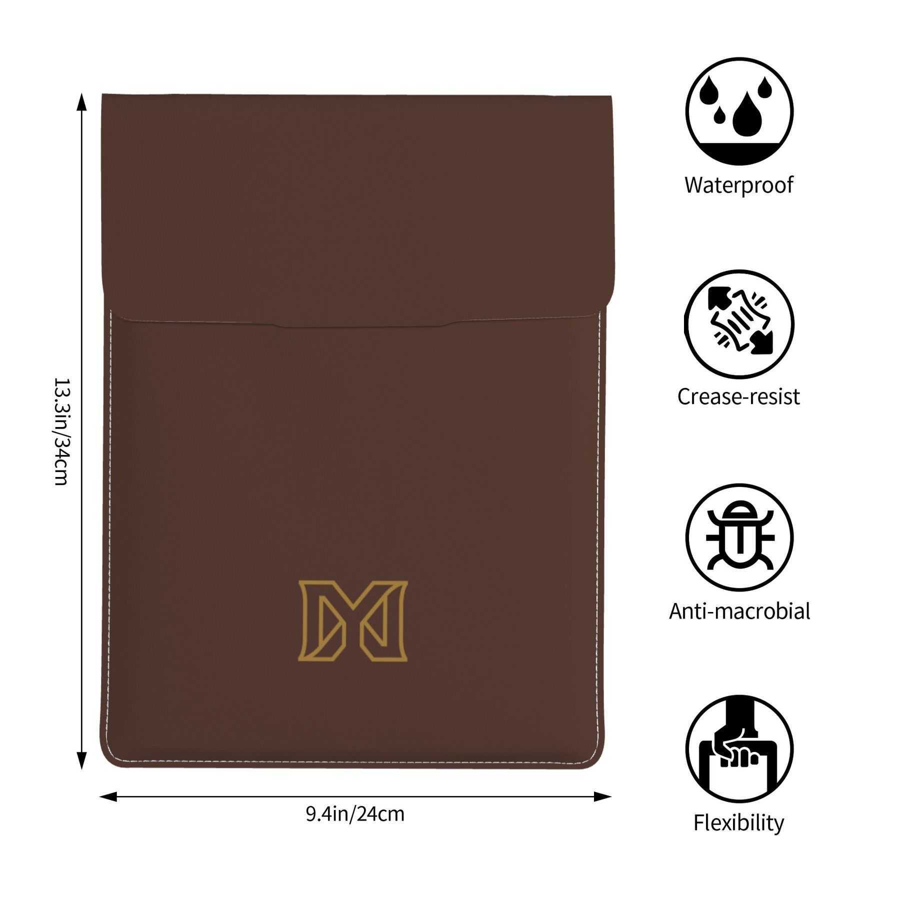 NXY Slim Tablet Case Cover Bag For Notebook Leather Laptop Sleeve Solid Color Tablet Storage Bag Portable Laptop Bag Shockproof Computer Bag Hip