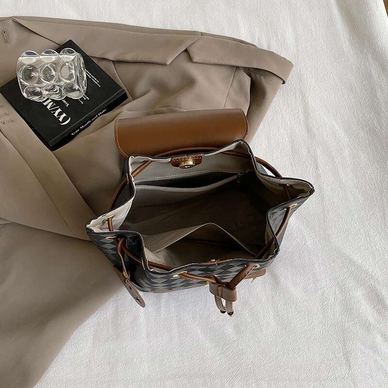 Bucket Bagpack For Woman Small Fashion Backpack Ladies