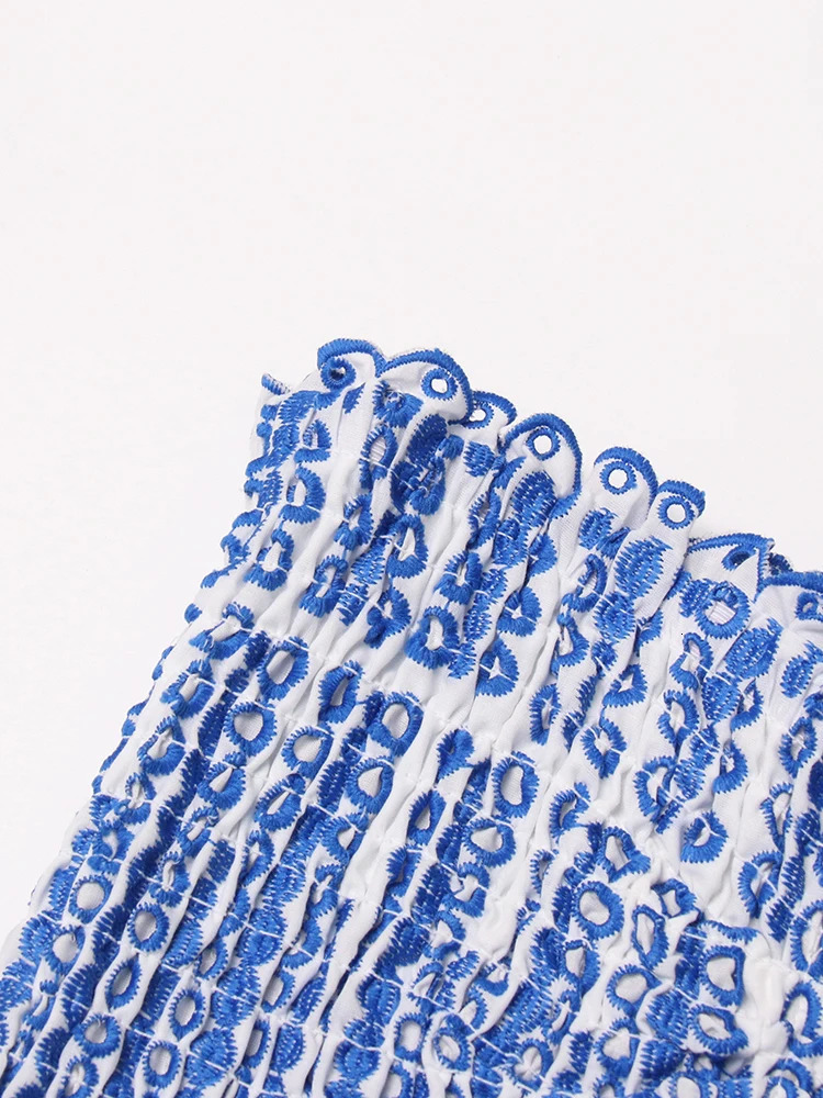 TWOTWINSTYLE Cut Out Layered Hem Sexy Dress For Women Strapless Sleeveless Off Shoulder High Waist Mini Dresses Female Clothing 250225