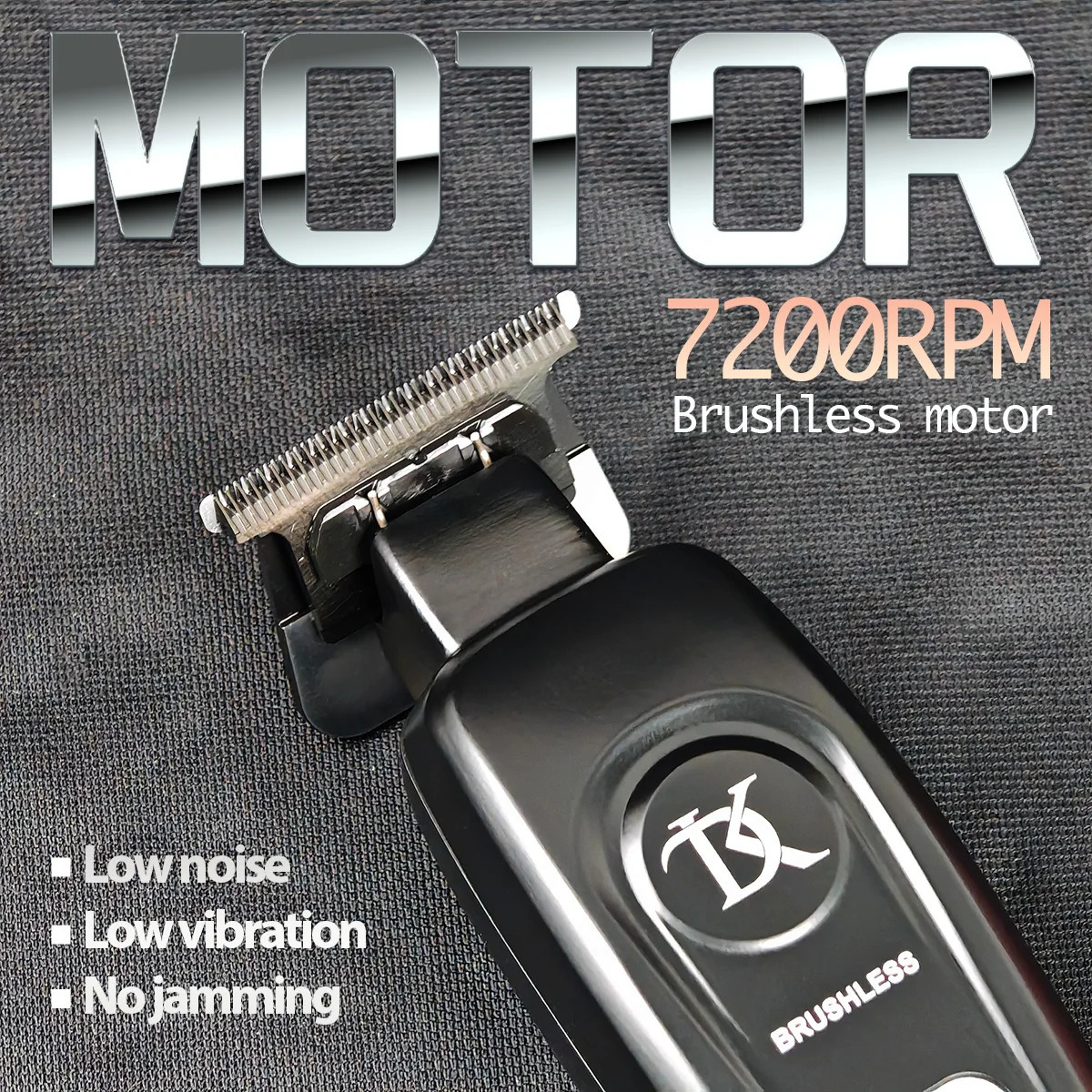 DK-078 Full Metal Professional Hair Salon Electric Hair Trimmer 7200RPM Brushless Motor Haircut Machine Finish Detail Clipper 250226