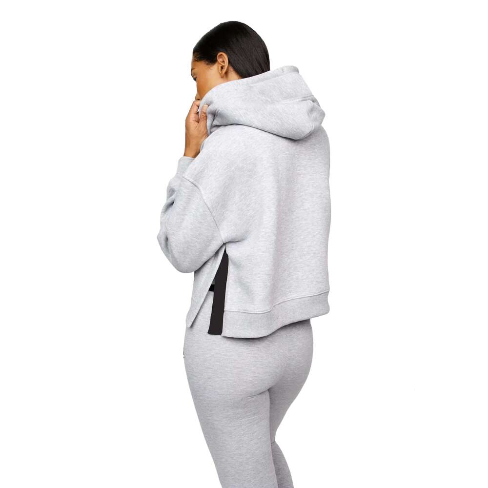 Moeed Couture 2022 ODM Custom Crop Top Solid Hooded Pullover Women Lightweight Comfy Fleece Breathable Knitted Hoodie Cute Style