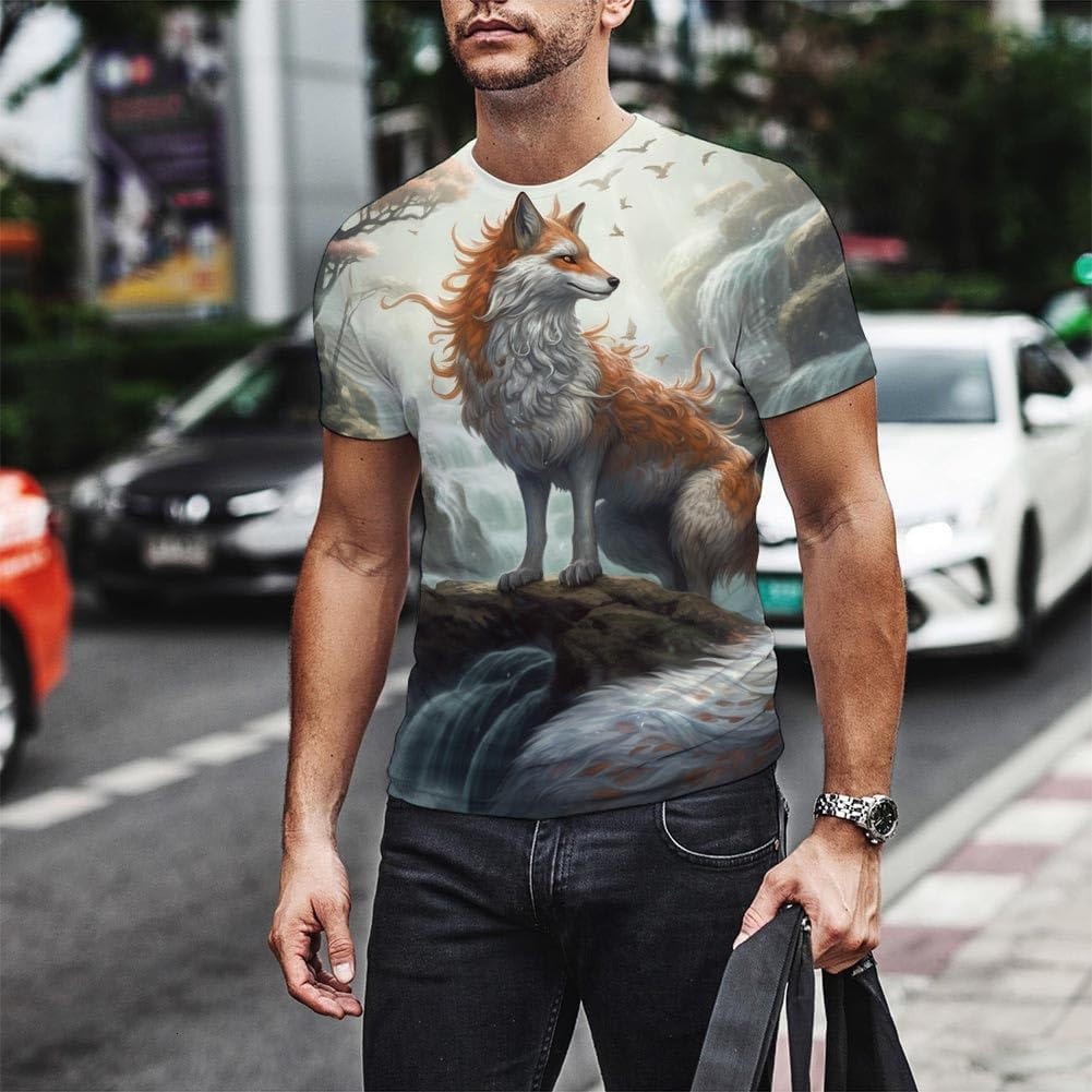 Mens T shirt Men's T-Shirt 3D Printed T-Shirt Novelty Graphics T-Shirt Crewneck Tees tee Casual tops summer clothes cool