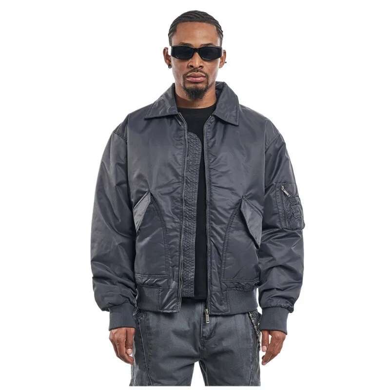 American Bomber Cotton-Padded Vintage Autumn And Winter Lapel Toog Thickened Thermal Cotton Jacket Men