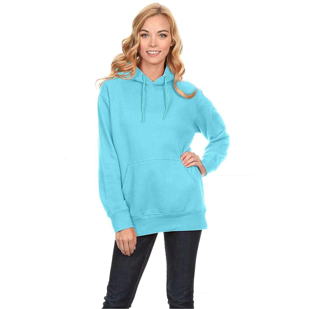 New Latest Design Women's Solid Color Pullover Good Quality Price Women Hoodies