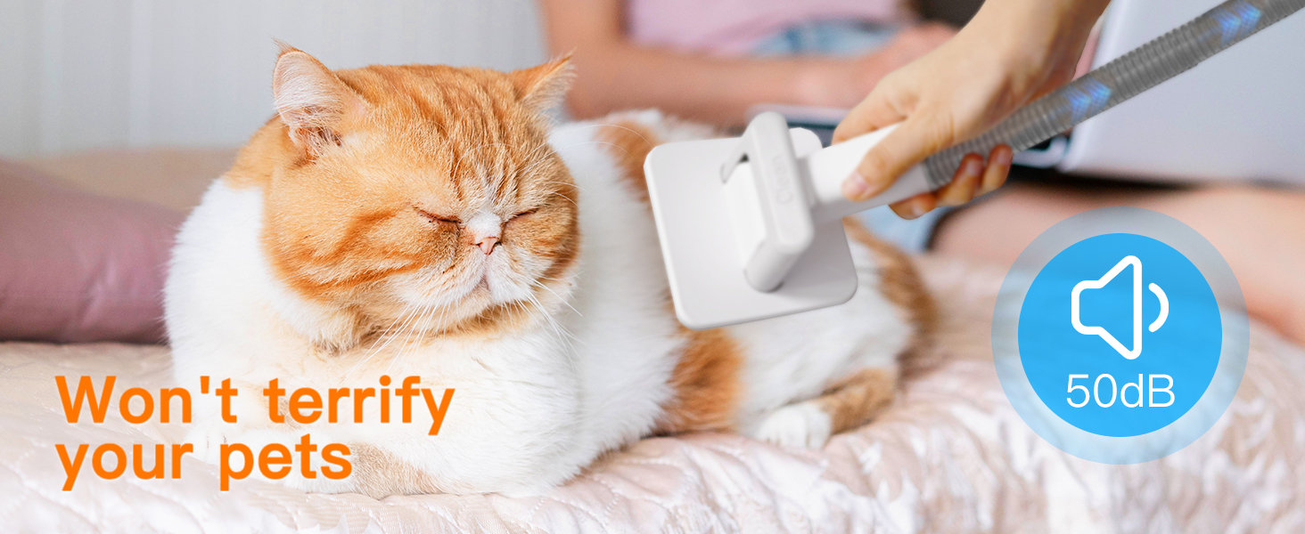 Efficient Dog Grooming Solution by AirRobo - Dual-Purpose Brushing and Vacuum Cleaner Set