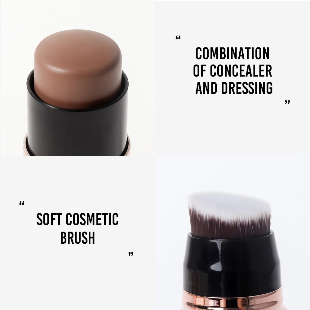 DouHead Silky Smooth Rose Bronzer Stick Waterproof Brighten Hydrating Creamy Highlighter Balm Body Matte Contour 250219