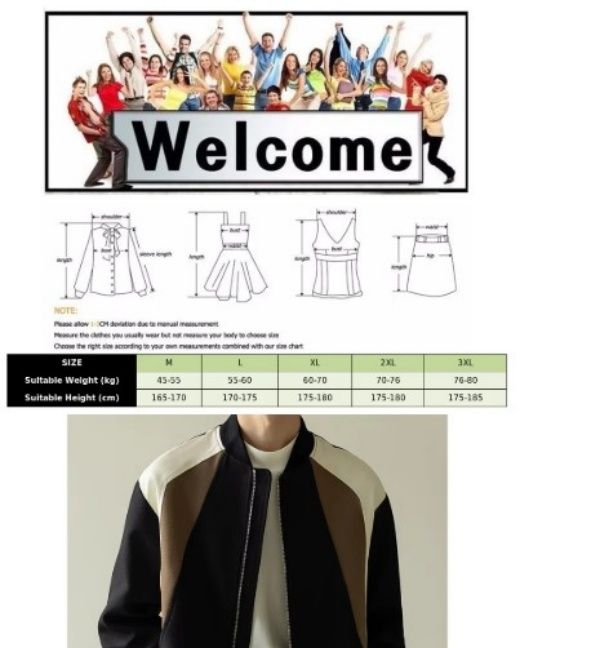 Men's Jackets American Versatile Casual Jacket Spring And Autumn Item Korean Version Light Mature Style Spliced Baseball Collar Top