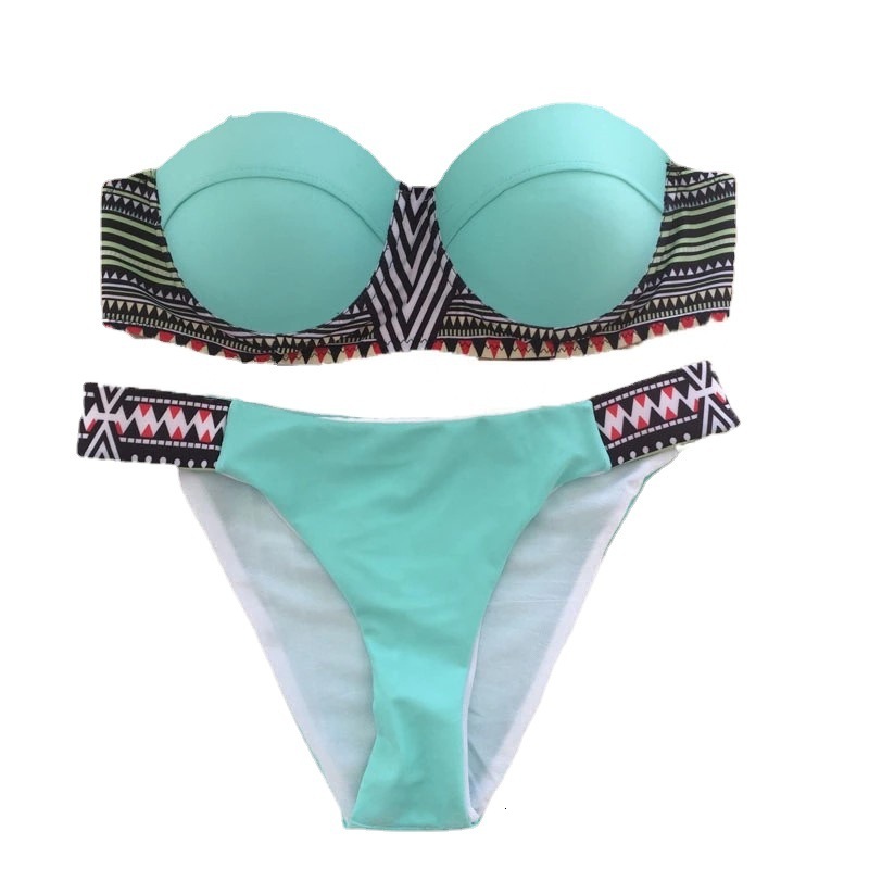 designer swimwear New abstract graphic printed hemispherical Women bikini women's swimsuit