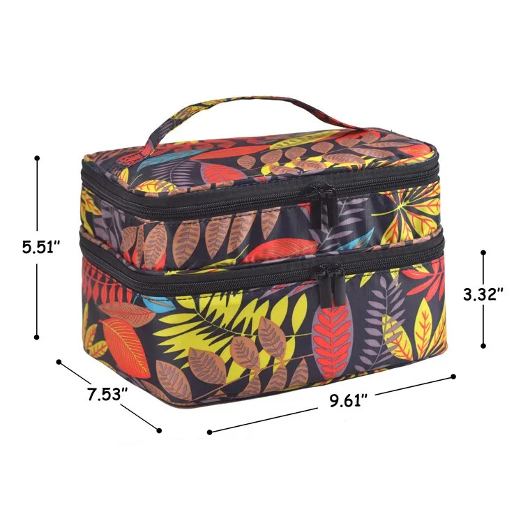 30 Grids Nail Polish Storage Bag Double Layer Manicure Sets Bag with Handle for Nail Varnish Essential Oil for Travel 250221